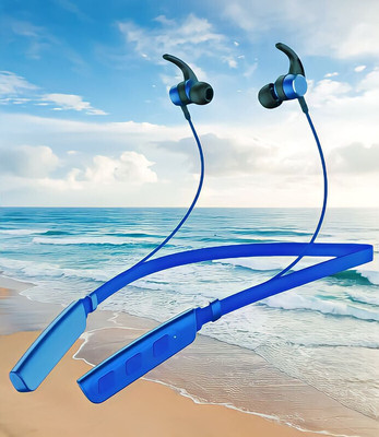 GPQ STORE Rokerz 235 Pro Wireless Bluetooth Neckband(B.0.484 Bluetooth(Blue, In the Ear)