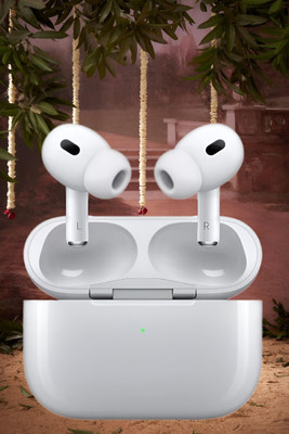 SANNO WORLD Earbuds Pro 2 (2nd generation) with Mic|Noise Canceling,25H Playback 21 (USB-C) Bluetooth(White, True Wireless)