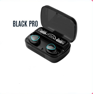 Seashot M-10 TWS Bluetooth Headset in Ear/Earbuds with Mic/Noise Cancelling/Power Bank/ Bluetooth(Black, True Wireless)