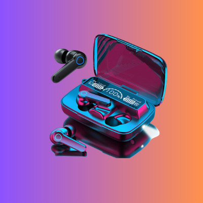 Seashot M19 Wireless Earbuds Earphone Touch Headset Digital LED Display Bluetooth(Black, True Wireless)