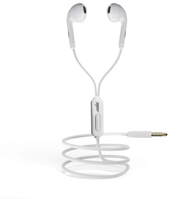 AAMS A133 in-Ear Wired Earphone with Mic, HD Rich Sound with High Bass, Premium Look Wired(White, In the Ear)