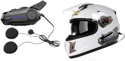Cubonic E1 Bike Helmet with Intercom Smart Headphones Bluetooth(Black, On the Ear)