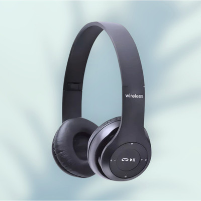 house of common Collapsible Bluetooth UltraBass Studio Sound_FX Bluetooth & Wired(Black, On the Ear)