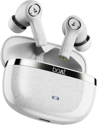 boAt Nirvana Ion ANC Pro w/ Hi-Res Audio with LDAC, ANC, 120H Battery, Multi-Connect Bluetooth(Quartz White, True Wireless)