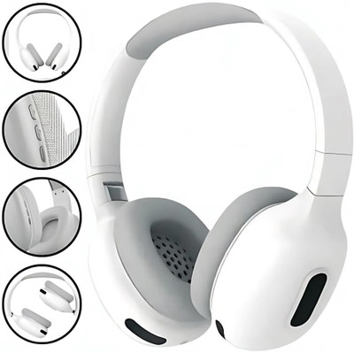 G2L Best Wireless Superior Sound Comfortable Fit and Long-Lasting Battery Bluetooth & Wired(White, On the Ear)