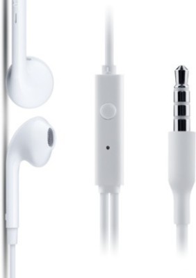 SSNB 3.5mm_Hi-Fi Boom Bass Earphones (Compatible with Smartphones) Wired Headset Wired Headset(White, In the Ear)