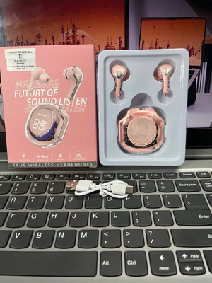 NPU Smart New Design Led UltraPods 2 Buds With Charging Case_NP387 Bluetooth(Pink, True Wireless)
