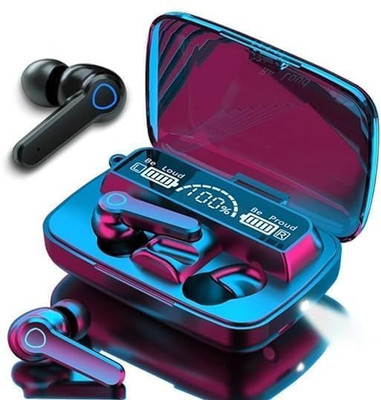 Homyfinds M19 Earbud TWS Wireless in Ear Earbuds / Touch Control Gaming Bluetooth Earphone Bluetooth Gaming(Black, True Wireless)