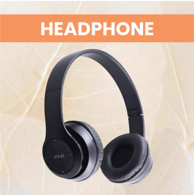 TWS Foldable Wireless Bass Wave Deep Sound_PH Bluetooth & Wired(Black, On the Ear)