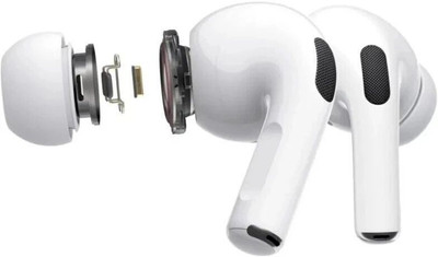 SORAK CREATION Prime Bass Boost, Touch Mic with Mic, Bass & ANC Earbuds_HADP441 Bluetooth(White, In the Ear)