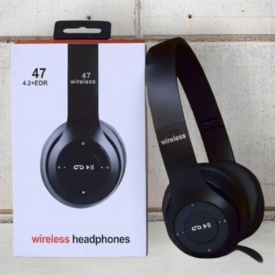 TWS Enhanced Audio Headset with Microphone & Extended Power Reserve_ST Bluetooth & Wired(Black, On the Ear)