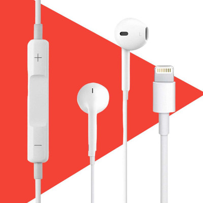Bxeno Earphone with Lightning Connector-iPhone 11/iPhone 11 Pro/iPhone 11 Pro Max[4] Wired(White, In the Ear)