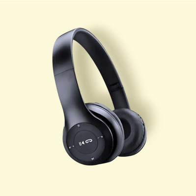 GDS Wireless Headphones with Aux Compatibility and 3D Audio Mapping_XH Bluetooth & Wired(Black, On the Ear)