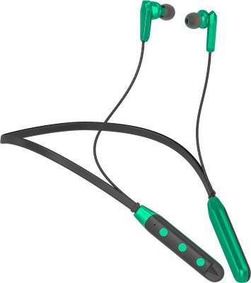 Qeikim New 2023 Bluetooth Diamond - 48 Hours Playtime Bluetooth Neckband Headset Bluetooth(Green, In the Ear)