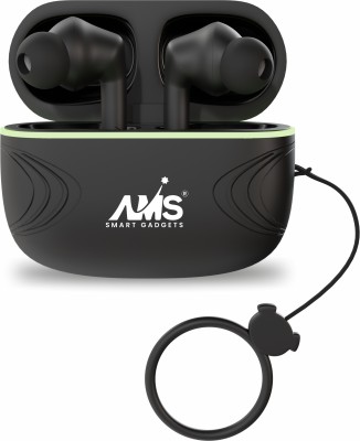 AAMS X43 Buds with Built-in ENC, 45HR PlayTime, Touch Control Earbuds, 5.3v, RGB LED Bluetooth Gaming(Black, True Wireless)