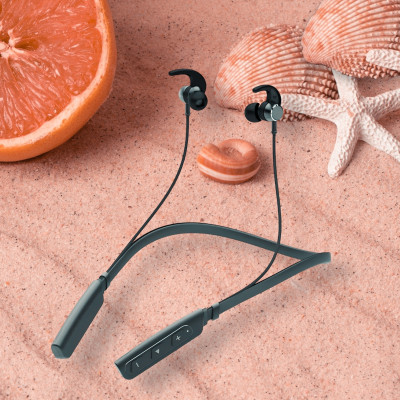 GPQ STORE Rokerz 235 Pro Wireless Bluetooth Neckband(0.1777 Bluetooth(Black, In the Ear)
