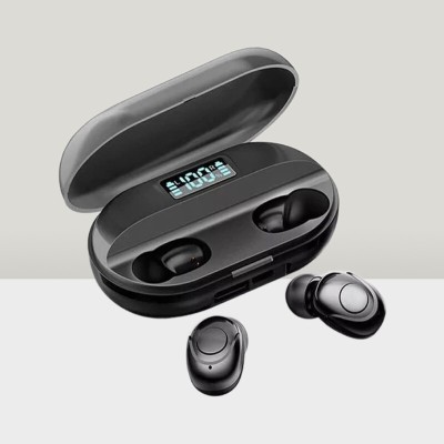 GUGGU M91_T2 Wireless Earbuds with Bluetooth 5.0 & Digital Display Bluetooth Headset(Black, In the Ear)