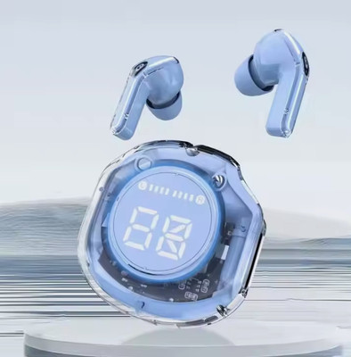 SarvoTeleweb ULTRAPODS PRO (TWS) Earbuds Bluetooth Wireless, Transparent Charging Case Bluetooth(Blue, In the Ear)