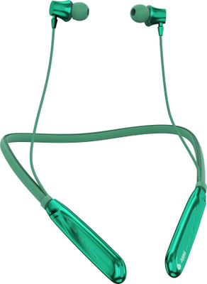 Aroma NB119 Titanium Pro Upto 100 Hr Playtime*,ENC,Fast Charging,Dual Pairing Neckband Bluetooth(Forest Green, In the Ear)