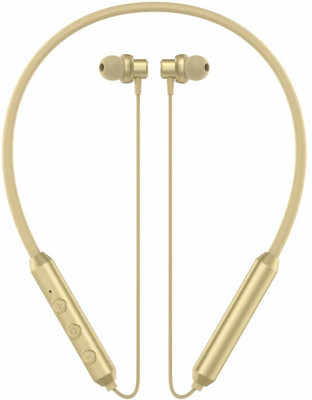 HRYFiNE Jazz Max 40H Playtime, Clear Calling ENC Mic,Lowest Latency Gaming,C-Type Charge Bluetooth(Gold, In the Ear)