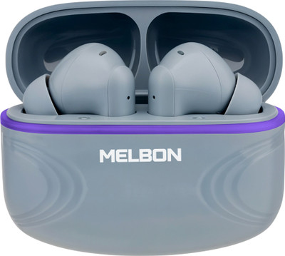 Melbon Fusion XIII Superstar Wireless Earbuds - 50 Hours Playtime, Deep Bass Bluetooth(Grey, True Wireless)