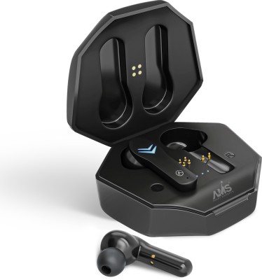 AMS X13 Iron Man TWS Gaming Earbuds 50ms Low Latency,Game Mode, 20Hrs Playtime, IPX5 Bluetooth Headset(Black, True Wireless)