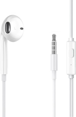 snowbudy A.KG Earphones Bass 3.5MM Jack Zipper Headphone Pouch (WHT) Wired Headset(White, In the Ear)