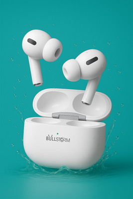 BULLSTORM ANC TWS Wireless Earbuds with 1500Mah Powerbank Bluetooth(White, True Wireless)