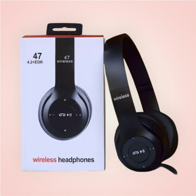 GDS Over-Ear Bluetooth Headset for Immersive Audio with Strong Bass_GU Bluetooth & Wired(Black, On the Ear)