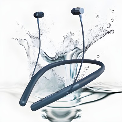 MR.NOBODY N40 With Upto 48 Hours Playback Bluetooth Headset Neckband N19 Bluetooth Gaming Headset(Blue, In the Ear)
