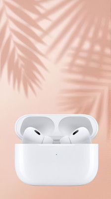 BeatFlow Airpox Pro 2 (2nd generation) Y28 wireless with anc (USB-C) Bluetooth(White, In the Ear)