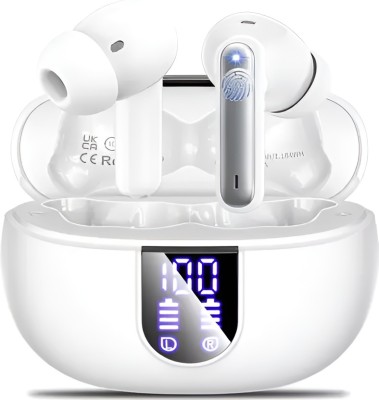 Chaebol Airbudz Pro True Wireless (TWS) 48Hours Playback IPX4(Splash & Sweat Proof) Bluetooth(White, True Wireless)