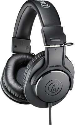 audio-technica ATH-M20X Professional Monitor Wired without Mic(Black, On the Ear)