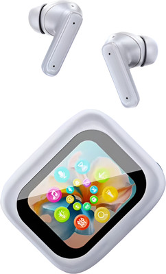 COREGENIX Genpods TouchScreen ANC BT Earbud with 35Hr Playback, Active Noise cancellation Bluetooth(White, True Wireless)