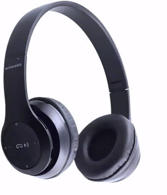 TWS Wireless Headset for Gamers with Enhanced Bass (Over-Ear Style)_B6 Bluetooth & Wired(Black, On the Ear)