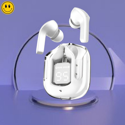 level Max UltraPods Wireless Earbuds, Transparent Charging Case & Seep Bass SoundL342 Bluetooth(Multicolor, True Wireless)