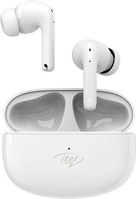 itel T31 With 30H Playtime, 25db ANC, Quad-Mic ENC, Game Mode & 10mm Drivers Bluetooth(White, True Wireless)