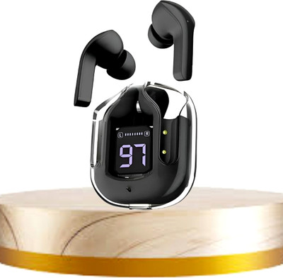 FRONY Earbuds Max UltraPods Transparent Charging Case With LED Digital Display Z500 Bluetooth(Multicolor, In the Ear)