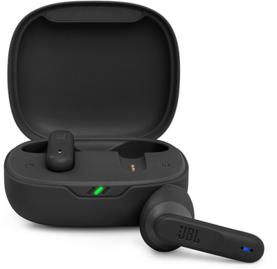 JBL Wave 300 TWS, 26Hr Playtime, Open-Ear Design, JBL Epic Sound, Touch Control Bluetooth Headset(Black, True Wireless)