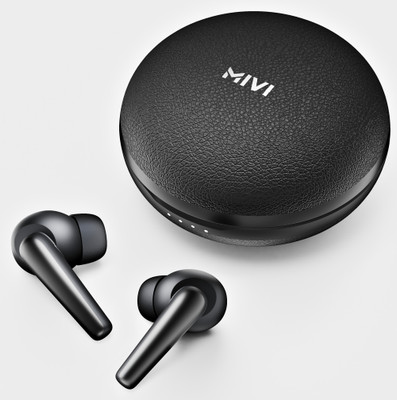 Mivi DuoPods Solo TWS New Launch, 35dB ANC, 60H, Rich Bass, 50ms Gaming Mode, BT v5.3 Bluetooth(Carbon Black, True Wireless)
