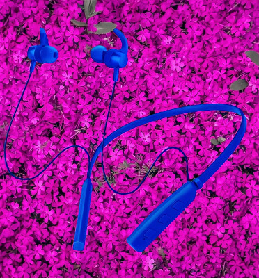 GPQ STORE Rokerz 235 Pro Wireless Bluetooth Neckband(0B.198 Bluetooth(Blue, In the Ear)