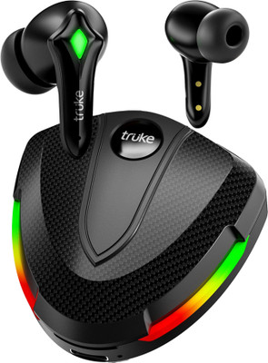 Truke BTG Storm Earbuds With 40ms Low Latency, 50H Playtime, ENC, 13mm Drivers Bluetooth Gaming Headset  (Black, True Wireless) For Rs. 629 @ 75 %