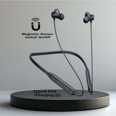GDS Active Wireless Bass Neckband - Powerful Bass and all-day comfort_CQ Bluetooth & Wired(Black, In the Ear)