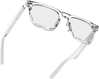 Tunifi Bluetooth Smart Glass, Blue Lenses With 24Hrs Battery Bulit in Mic Speakers(Smart Glasses, White)