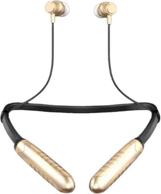 WRENS [Double Ear Bluetooth 5.3]Wireless Earphone With [30 Hours] Battery Backup & mic Bluetooth(Gold, In the Ear)