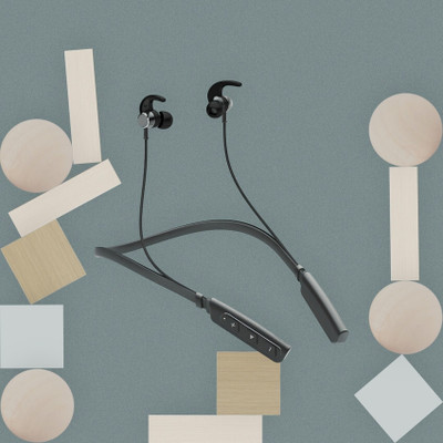 IMMUTABLE Neckband 235 with Powerful Sound Bluetooth opl2 Bluetooth & Wired(Black, In the Ear)