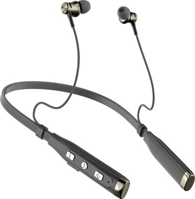 Ucool Nexa 100 Hours Playtime Bluetooth Wireless Neckband headphones Earphone Bluetooth Headset(Black, Gun Metal, In the Ear)