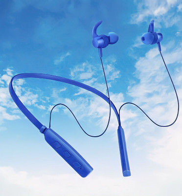 GPQ STORE Rokerz 235 Pro Wireless Bluetooth Neckband(0B.86 Bluetooth(Blue, In the Ear)