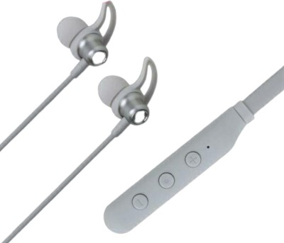 ROKAVO Girls grey Neckband wireless headphone headset earphone earbuds for girl Bluetooth Headset(Grey, In the Ear)