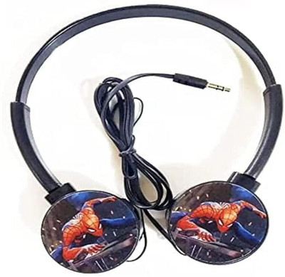 KidsZeeNie Spiderman Multicolour Design Wire Headphone with Mic| 3.5mm Jack Portable Wired(Multicolor, On the Ear)